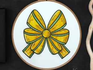 Бантики дизайны машинной вышивки