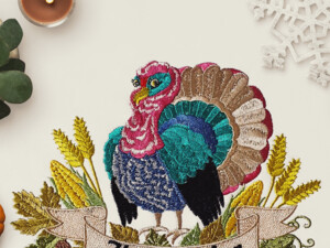 День Благодарения дизайны вышивки