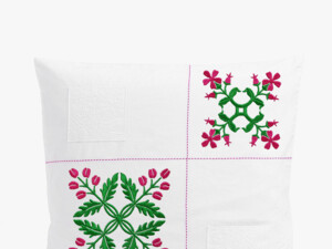 Коллекция для лоскутной техники зеленая с красным