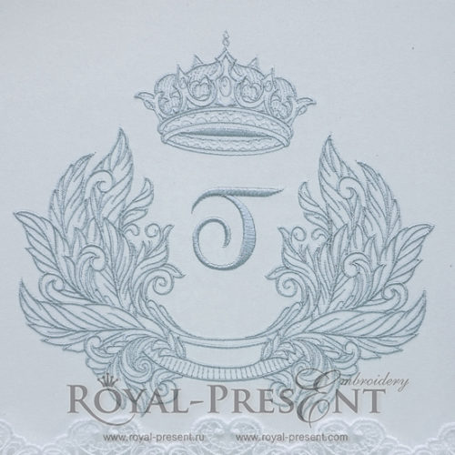 Дизайн машинной вышивки Ретро обрамление в стиле барокко