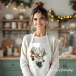 Цветная Голова Оленя бесплатно - 4 размера