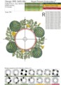 Арбузы рамка Дизайн машинной вышивки - 2 размера