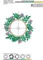 Астрагал рамка Дизайн машинной вышивки - 3 размера
