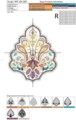 Бесплатный Дизайн машинной вышивки Индийский декор - 2 размера