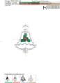 Бесплатный Дизайн машинной вышивки Новогодний пряник Колокольчик