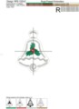 Бесплатный Дизайн машинной вышивки Новогодний пряник Колокольчик