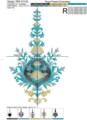 Бесплатный дизайн машинной вышивки Индийский Узор - 4 размера