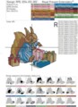 Большая Белочка с подарками Дизайн машинной вышивки - 3 размера