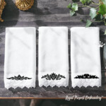 Китайский монохромный набор бордюров - 4 размера