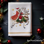 Дед Мороз на Северном Олене - 4 размера