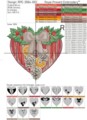 Деревянное Рождественское Сердце Дизайн вышивки в 5 размерах