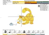 Дизайн для машинной вышивки Кошки-мышки