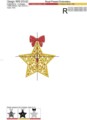 Новогодняя звезда с рубинами - 3 размера
