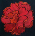 Дизайн для машинной вышивки Пион - 3 размера