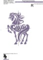 Дизайн для машинной вышивки Пурпурный Конь