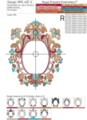 Дизайн для машинной вышивки Роскошная классика для монограммы - 3 размера