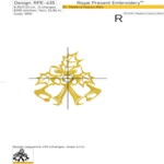 Одноцветные Рождественские колокольчики