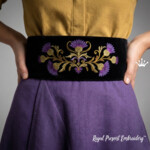 Бордюр Золотой Чертополох барокко - 7 размеров