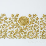 Фрагмент Бордюра розы одноцветные - 4 размера