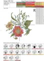 Дизайн машинной вышивки Букетик с маком - 2 размера
