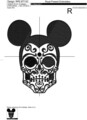 Дизайн машинной вышивки Dark Mouse - 3 размера