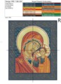 Дизайн машинной вышивки Икона Казанская Божья Матерь