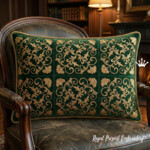 Растительный орнамент для подушек и бордюров - 4 размера