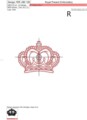 Дизайн машинной вышивки Королевская Корона - 5 размеров