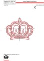 Дизайн машинной вышивки Королевская Корона - 5 размеров