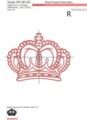Дизайн машинной вышивки Королевская Корона - 5 размеров