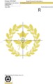 Дизайн машинной вышивки Королевская Пчела Наполеона - 2 размера