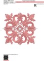 Дизайн машинной вышивки Квилт блок цвет розовый - 7 размеров
