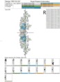 Дизайн машинной вышивки Ландыши и незабудки с бантом - 3 размера