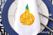 Дизайн машинной вышивки Лук