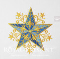 Дизайн машинной вышивки Новогодняя Звезда - 2 размера
