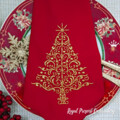 Дизайн машинной вышивки Новогодняя елочка - 3 размера