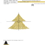 Витиеватая Новогодняя елочка - 4 размера