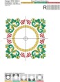Дизайн машинной вышивки Орнамент в стиле хохлома - 2 размера