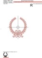 Дизайн машинной вышивки Рамка с бантом - 3 размера