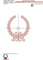 Дизайн машинной вышивки Рамка с бантом - 3 размера