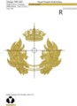 Дизайн машинной вышивки Ретро обрамление для монограммы в стиле барокко