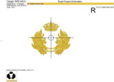 Дизайн машинной вышивки Ретро обрамление для монограммы в стиле барокко
