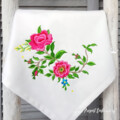 Дизайн машинной вышивки Розы садовые угол - 2 размера