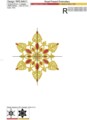 Снежинка с рубинами - 4 размера