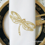 Золотая стрекоза - 4 размера