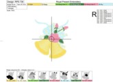 Дизайн машинной вышивки Свадебные колокольчики