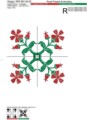 Дизайн машинной вышивки Цветы для квилта - 2 размера