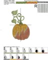 Дизайн машинной вышивки Тыква с узором - 2 размера