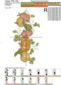 Дизайн машинной вышивки Тыквы бордюр - 4 размера