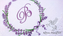 Дизайн машинной вышивки Венок Лаванды